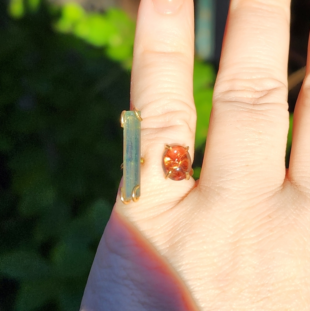 14K Rose Gold Fill Tourmaline Ring 6